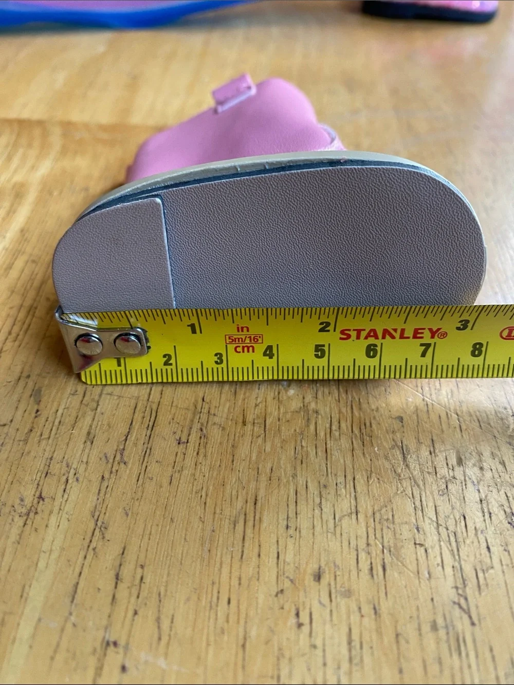 Pink Faux Leather Boots Shoes for 18 inch Fashion Doll Fits American Girl
